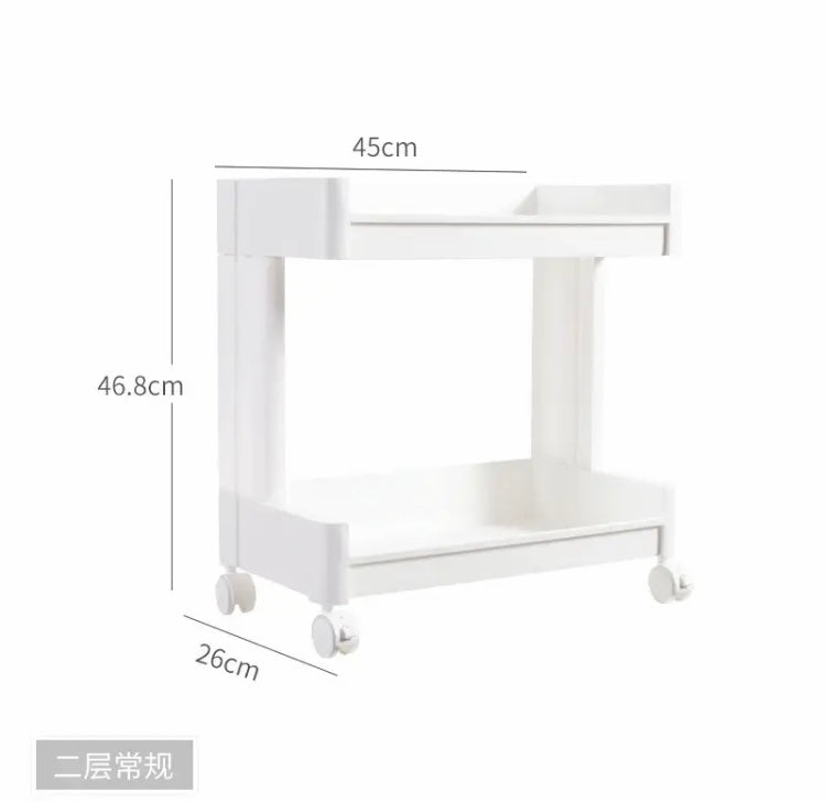 Multilayer Plastic Bathroom Trolley, Portable Universal Wheel Bathroom Shelf, Bathroom Storage Rack Multilayer Plastic Bathroom Trolley, Portable Universal Wheel Bathroom Shelf, Bathroom Storage Rack